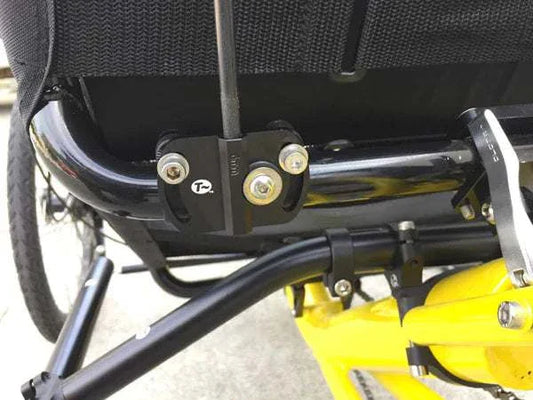 T-Cycle high quality adjustable aluminum flag mount for bikes with rubber gripper and twin adjuster slots
