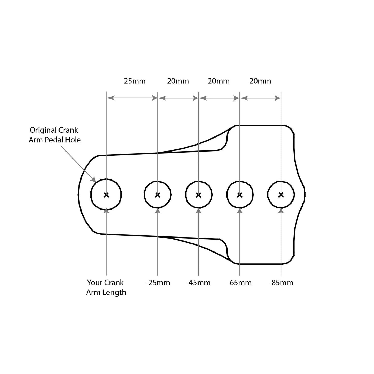 Crank shortener