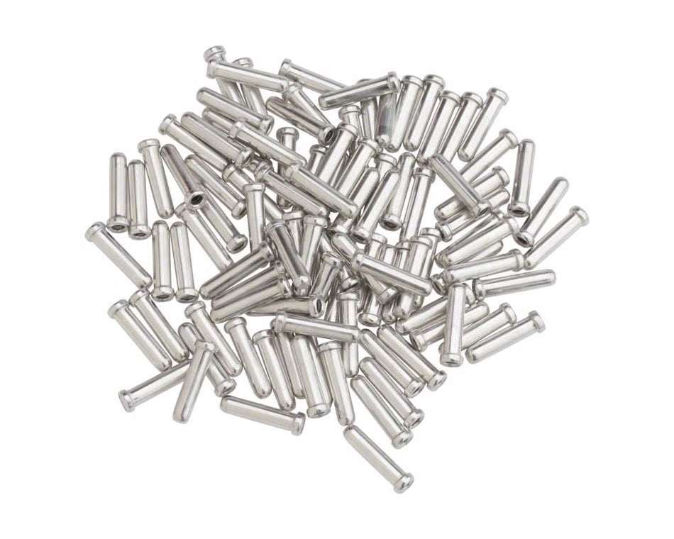 Jagwire 1.2mm Shift Cable End Crimps Silver EACH