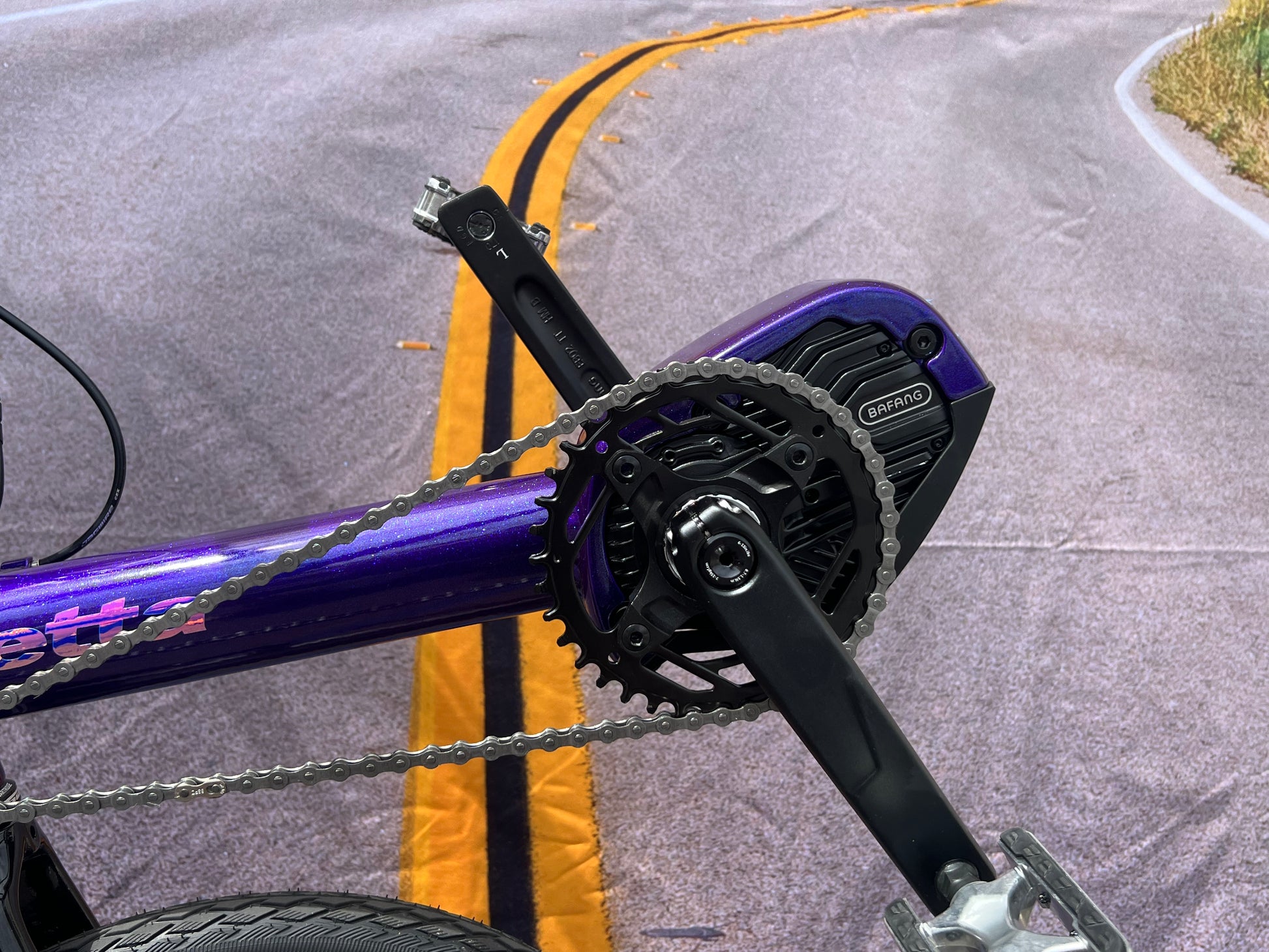 purple crank set