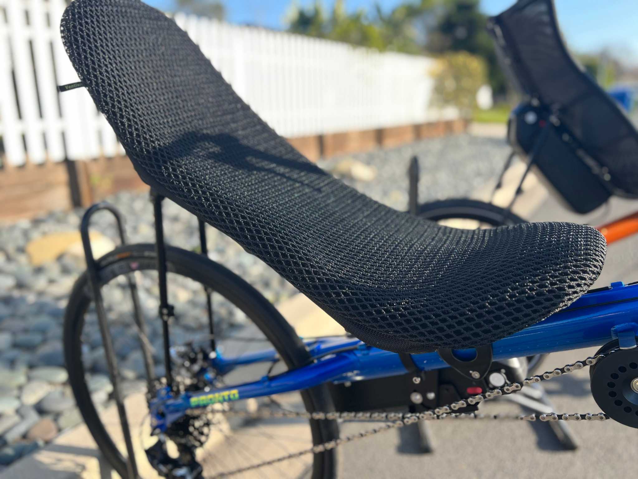 Recumbent seat pad fashion